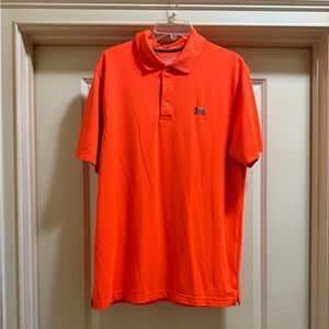 Under Armour Men's Orange Polo Shirt